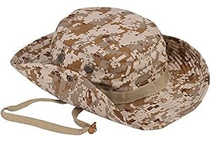 LAAT Chapeau de Soleil Fisherman Bonnet Imprimé Camouflage Randonnée Anti-UV Solaire Toile Femme Homme Voyager Pêche Chapeau