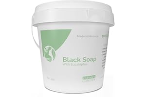 Fatima's Garden Sapone Nero all'Eucalipto - Detergente Purificante, 1Kg