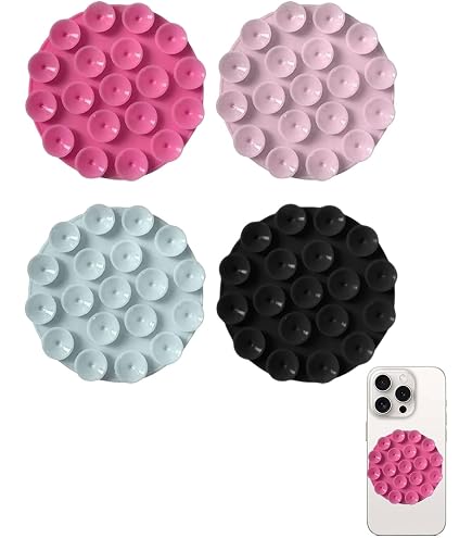8 Ventose In Silicone Per Telefono – Supporto Auto Universale, Adesivo Riutilizzabile, Per Cruscotto, Vetro E Superfici Lisce, Adatto Per Selfie E Vivavoce