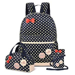 VBIGER- Mochila infantil para niña, con bolsa para almuerzo y bolsito para el móvil