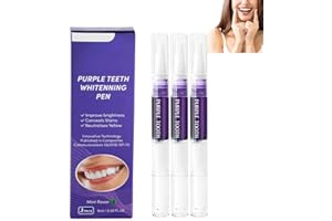 ETRSAIRL Zahnaufhellung Stift, Purple Teeth Whitening Pen 3 Stück, Schnelles Bleaching Zähne Anwendungen, Zähne Aufhellen Effektiv Flecken Entfernen, Zahnweiss Stift