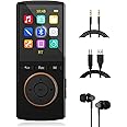 MP3 Player 32GB with Bluetooth, Line-in rip Music, Lossless Sound, Sleep Timer, FM, Long Battery Life.Black, Matte