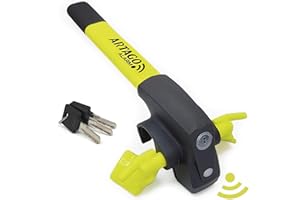 ‎ARTAGO ARTAGO 870 Hochwertige Lenkradkralle, 2in1 Lenkradschloss Ohne/Mit Alarm Don't Touch 120dB+LED, Lenkradsperre.Sicherer und Abschreckender um die Lenkradspeiche, Beste Diebstahlsicherung für Auto