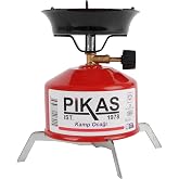 Pikas İksa Portatif Kamp Ocağı, Stabil Ayaklı Taşınabilir Piknik Ocağı, &Ccedil;aydanlık Altlığı Hediyeli (Paspas) (kırmızı)