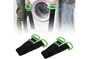 Suevut 2 Pack Adjustable Lifting Moving Straps, Single or Multi-Person Retractable Carrying Strap, Heavy Lifting Straps for Furniture, Mattress, Boxes, Construction Materials, Supports Up to 100KG