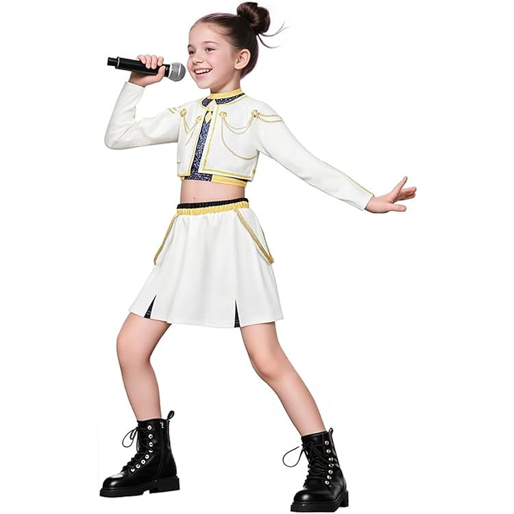 Kpop Rumi Zoey Cosplay Kostüm - Demon Hunter Bühnen Outfit Für Mädchen