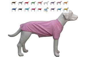 Lovelonglong Hund T-Shirt, 100% Baumwolle, Haustier T-Shirt, Hund-Unterhemd T-Shirts Für große Hunde Pink XXXXL