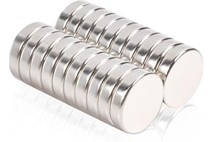 MIN CI 12 x 3 mm Petits Aimants Forts, 20 Pièces Aimants Néodyme Aimants Adhésifs Ronds Mini Aimant Autocollants Aimants Forts pour Tableau Magnétique Réfrigérateur Tableau Blanc Bureau Cuisine Modèle