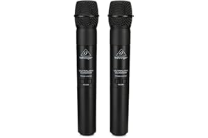 Behringer ULTRALINK ULM202USB Leistungsstarkes digitales 2,4-GHz-Drahtlossystem mit 2 Handmikrofonen und Dual-Mode-USB-Empfänger