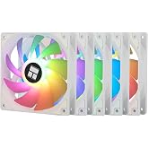 Thermalright TL-C12CW-S X5 120mm ARGB CPU Fan, Quiet PWM Cooling Case Fan with S-FDB Bearings, Fan Up to 1550rpm, PC Fan, Pac