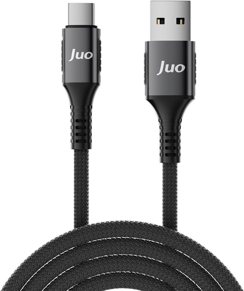 Juo 66W USB-A to Type-C Örgülü Hızlı Şarj ve Data Kablosu 2 Metre