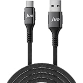 Juo 66W USB-A to Type-C &Ouml;rg&uuml;l&uuml; Hızlı Şarj ve Data Kablosu 2 Metre