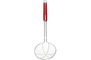 KitchenAid Schöpfsieb, Schaumlöffel aus Edelstahl – Empire Rot