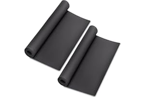 MEARCOOH 2-Pack 1mm EVA Foam, Black EVA Foam Cosplay, Premium EVA Foam Sheets, 13.5" x 49" High Density 86kg/m3 EVA Foam Roll for Cosplay Costume, Crafts, DIY Projects