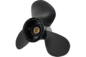 COPKINGO Boat Propeller 11 1/2 X 13 for Suzuki Outboard 35-65HP Motor Engine 13 Tooth Spline Outboard Propellers 58100-94313-019 11.5x13