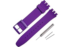 Rihahisy Sostituzione cinturino in gomma siliconica/cinturino per orologio per Swatch