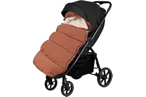 Aloskart Universal Winter Stroller Footmuff Universal Stroller Footmuff Large Universal Stroller Thermal Footmuff Stroller Sleeping Bag Large Stroller (Brown)