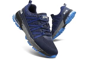 HUYSFIKA Mens Trainers Womens Running Shoes Lightweight Sports Gym Walking Sneakers Comfortable and Breathable Outdoor Flat Shoes for Jogging Casual Fashion Sneakers Tennis Shoes 2-12 UK