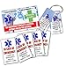 Produktbild MEDICAL ALERT CARD In Case of Emergency ICE Identity Pack 1 Wallet Card, 3 Key Ring Cards and 5 Stickers & 1 Permanent Pen. Store Next of Kin, Contacts, Medications. Suitable for all Medical Condition I.C.E. by You-iD.me