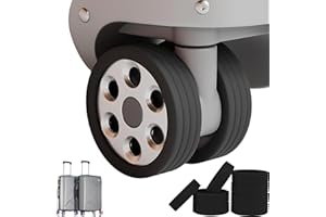 KAKVEIAI Gepäck-Radschutz, kofferrollen silikon, gepäckradschützer, 8 Stück stumm Silikon luggage wheel cover, rutschfest und geräuscharm, Gepäckradabdeckung für Luggage, Kofferrollen, Rad/Gepäckzubehör