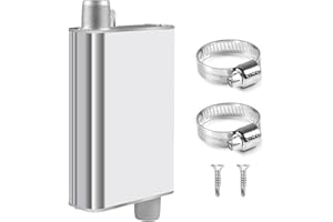 Newtic 24 mm Auspuff Schalldämpfer Kit, Parkheizung Schalldämpfer Set, Edelstahl Standheizung Schalldämpfer, Standheizung Edelstahl Auspuff Schalldämpfer für Dieselheizung Auspuffrohr