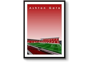 HOME GROUND GroundDesigns Bristol City FC Football Gift Ashton Gate Stadium Art Print