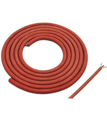 MAS Premium SIHF-J siliconenkabel, aansluitkabel, siliconen kabel, saunakabel, 3 x 1,5, fijn draads flexibel, voor apparaten met hoge temperatuurinvloeden (10 m MAS Premium SIHF-J siliconenkabel, aansluitkabel, siliconen kabel, saunakabel, 3 x 1,5, fijn draads flexibel, voor apparaten met hoge temperatuurinvloeden (10 m