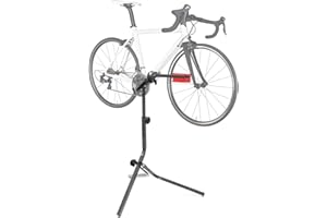 Taylor & Brown Adjustable Height Bicycle Workstand Folding Bike Repair Maintenance Pro Home Mechanic Bicycle Work Stand Rack with Legs, 95-105 cm, Grey