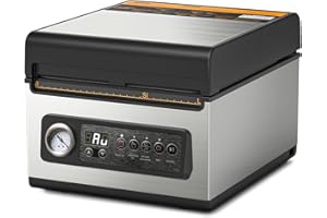 Wevac 10 inch Food Vacuum Sealer Machine, Heat Sealer Machine ideal for liquid or juicy food including Fresh Meats, Soups, Sauces and Marinades, Visible Vacuum Degree, Professional Sealing Width