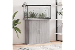 Rantry Mobili Supporto Acquario 81x36x73cm in Legno Multistrato Grigio Sonoma, Mobili per Casa Interno Esterno Soggiorno Camera da Letto