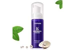 HOBRIWETO Lila Zahnweißung, Farbkorrektur, Zahnfleckenentfernung, Zahnweißung Serum, Zahnweißung Booster, Zahnweißung Mousse, lila Whitening Zahn Schaum, lila Zahnpasta