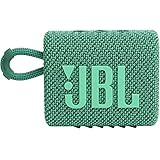 JBL GO 3 Eco – Kleine Bluetooth Box aus recyceltem Material in Grün – Wasserfester, tragbarer Lautsprecher für unterwegs – Bi