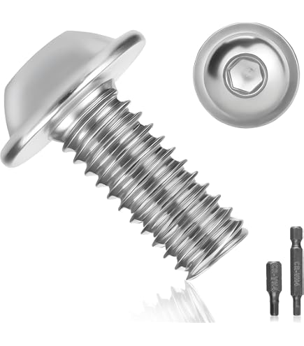 Kit 10 Bulloni Carenatura Aprilia M6 Acciaio Inox Testa A Bottone E Clip - Foto 5