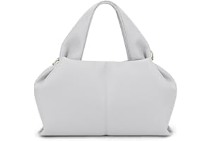 CHAMAIR Kleine Handtasche Damen Umhängetasche Ledertasche Damen-Henkeltaschen Dumpling Crossbody Bag Moden PU Leder Geldbörse Handtaschen mit Abnehmbarer Schultergurt