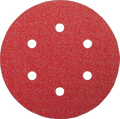 Bosch 2609256A30 Feuilles abrasives pour Ponceuses excentriques Diamètre 150 mm 6 trous Grain 60 Lot de 5 feuilles