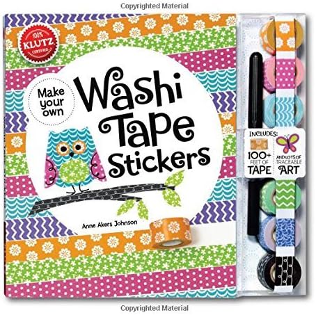 Washi Tape Stickers (Klutz) by Akers Johnson, Anne (March 1, 2014) Spiral-bound