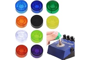 XOXVURI 10 Pezzi Guitar Pedal Cover, Protective Cap, Pedal Effects, Nail For Electric Guitar, Electric Guitar Effects, Pedaliera Chitarra Guitar Pedals, Accessori Chitarra