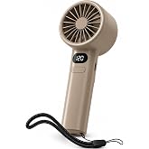 Coverzone El Tipi Mini Fan, 250mAh Batarya, USB Şarj Edilebilir, Doğal R&uuml;zgar &Ouml;zelliği, Taşınabilir ve Kompakt Tasarım, Seyah