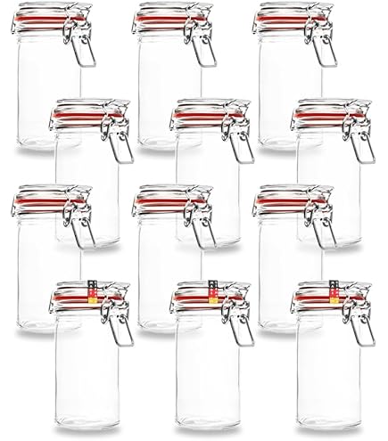 Flaschenbauer - Lot De 6 Bocaux En Verre à étrier Métallique De