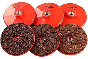 FUBESK 3 dischi abrasivi integrati con sabbia ispessita per una maggiore durata per materiali solidi come piastrelle e pietra