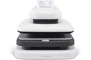 LOKLiK ImPress Auto 2 Smart - Transferencia automática para personalizar camisetas, sudaderas, mantas, toallas y otros textiles - Prensa térmica para vinilo - Impresora DTF - Sublimación (Blanca)