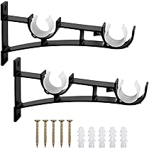 Staffe Per Tende In Metallo Oro Spazzolato – BlastHome Signature Collection, Regolabili, Portata 6,8 Kg - 6