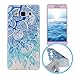 Produktbild Silingsan Silikon Hülle für Samsung Galaxy A3 2015 SM-A300F Gummi Gel TPU Schutzhülle Soft Slim Silicone Case Cover Ultra Dünne Etui Weiche Flexible Schale Anti-stoß Anti-Kratz Tasche - Blaue Mandala-Blume