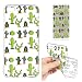 Produktbild iPhone 7 Plus 8 Plus Hülle, E-Unicorn Handyhülle Apple iPhone 7 Plus 8 Plus Hülle Transparent mit Muster Kaktus Silikon Durchsichtig Tasche Ultra Slim Dünn TPU Bumper Schutzhülle Stoßfest Hochwertigem Zubehör Set Etui Schale Back Case Cover Rückseite