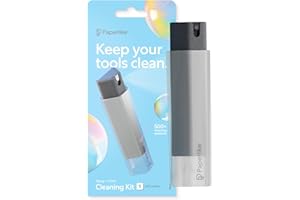 Paperlike All-in-One Cleaning Kit - Botella de Microfibra Recargable & solución limpiadora + 5 Pastillas de Recambio - Seguro para iPad & Pantallas electrónicas