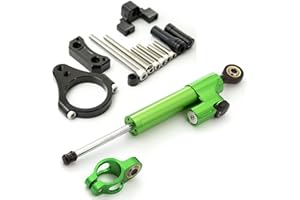 NICEDOLL Amortisseur de direction pour scooter Kugoo G-booster CNC - Stabilisateur de direction - 50 mm - Vert