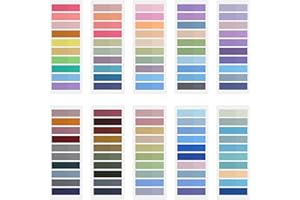 Wosyoodo 2000 Pièces Marque Page Adhesif, 10 Styles Multicolore Sticky Notes, Annotation Livre, Inscriptible Sticky Tabs, Index Tabs pour Prise de Notes, Listes de Tâches et Rappels