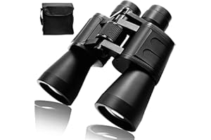 Ikaif 20x50 Prismáticos Binoculares para Adultos Niños, BAK-4, Telescopio Portátil para Observación de Aves Fútbol Safari Sightseeing Escalada Senderismo Caza Viaje