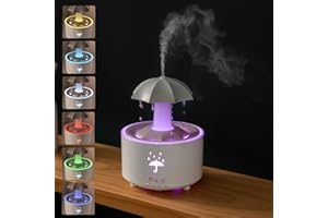 BINDOKUN Diffusore di Oli Essenziali con Altoparlante Bluetooth, 350ml Umidificatore Ambiente, 2 modelli di spruzzo Fiamma Diffusore Ambiente,Diffusori Olio essenziale con spegne automaticamente (stile3)