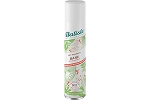 Batiste Dry Shampoo in Bare 200ml, Barely Scented Light Fragrance, No Rinse Spray to Refresh Hair in Between Washes